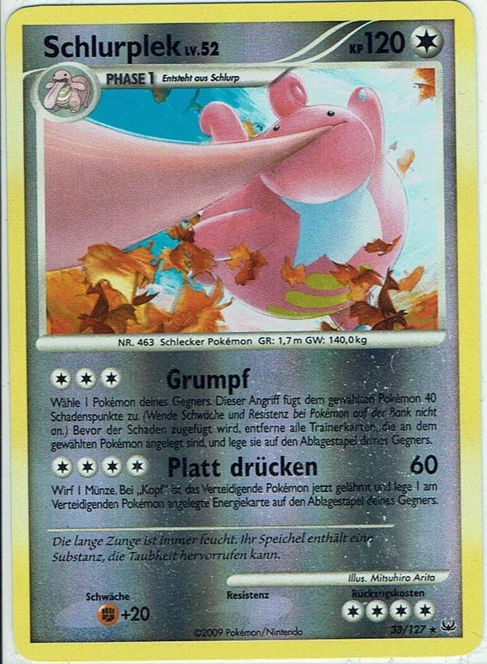 Pokemon Karte Trading Card Platin Nr. 33/127 Schlurplek Reverse Holo deutsch - Bild 1 von 1