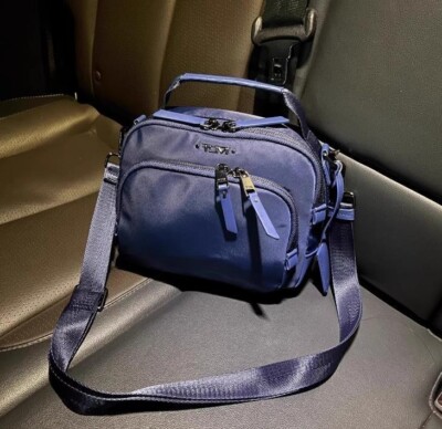 New TUMI Voyageur Troy Shoulder Bag Crossbody Blue Japan