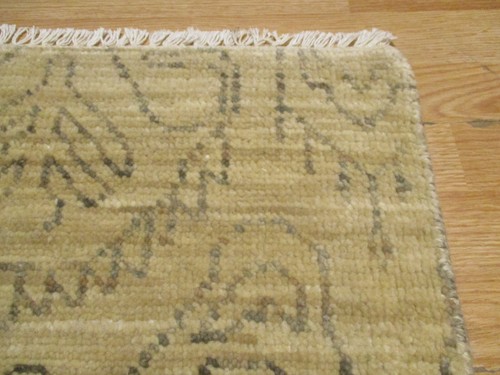 2x3 MODERN AGRA ABC COLLECTION VEGETABLE DYE HANDMADE-KNOTTED WOOL RUG #4 - Picture 10 of 12