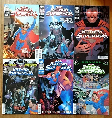 6 COMICS BATMAN SUPERMAN N° 1 à 5 + Annual 1 DC 2019 - Photo 1/2
