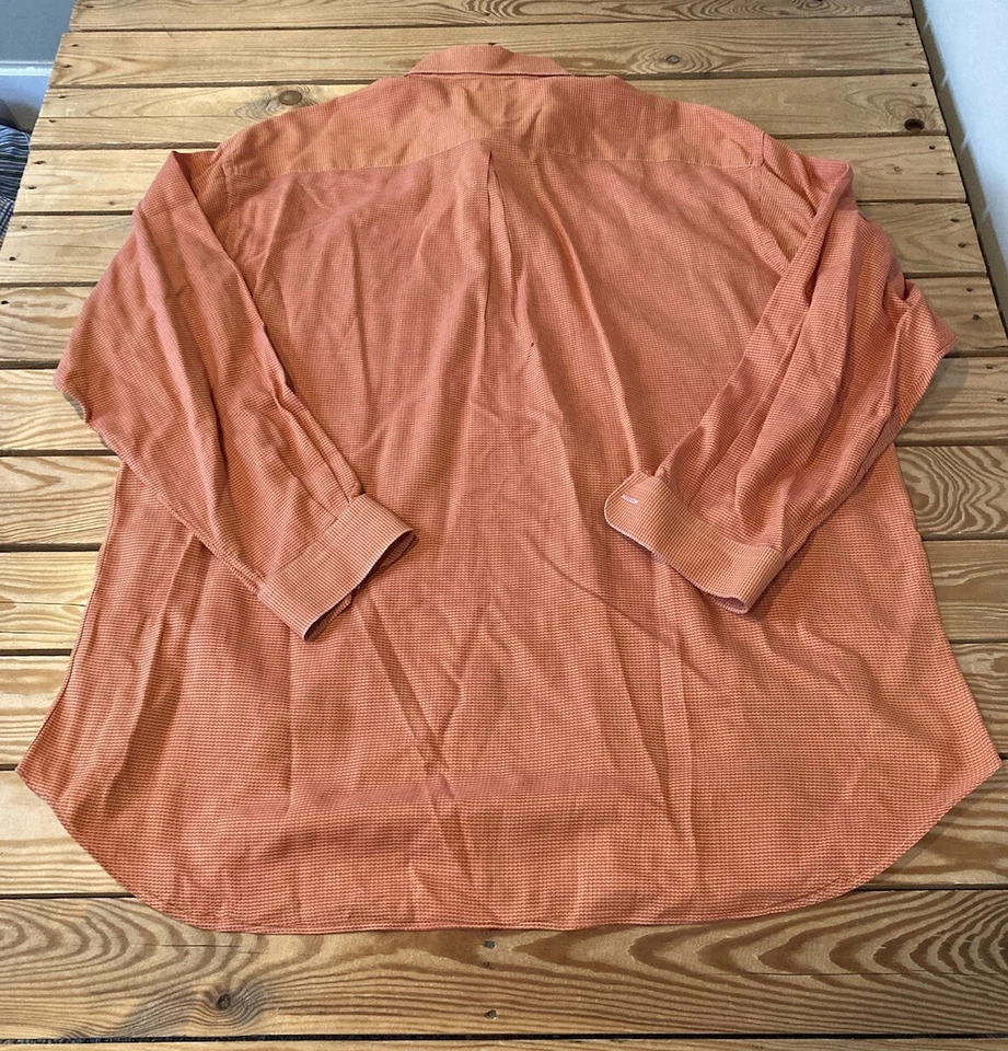Robert Talbott Studio Men’s Lot Of 2 Button down shirt size XL Orange Blue DD - Image 3 of 4