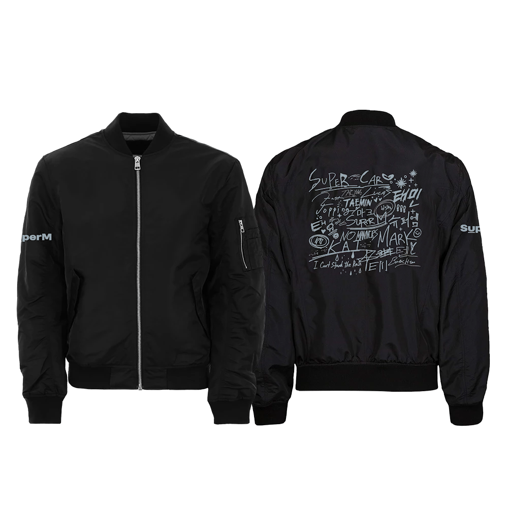 SuperM ARTIST HANDWRITING SuperM Bomber Jacket | eBay