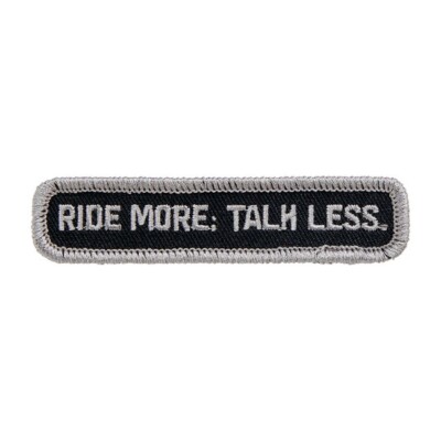 BILTWELL MOTORRAD 3,5'' TALK LESS PATCH SCHWARZ/GRAU **BRANDNEU**
