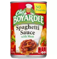 Chef Boyardee Spaghetti Sauce With Meat - 15 Oz -  Pack of 6