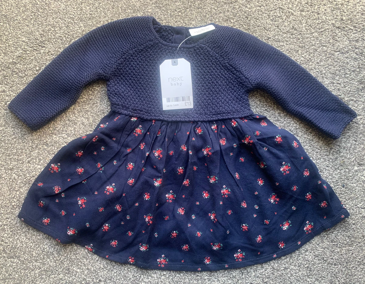 Next navy deals ditsy dress