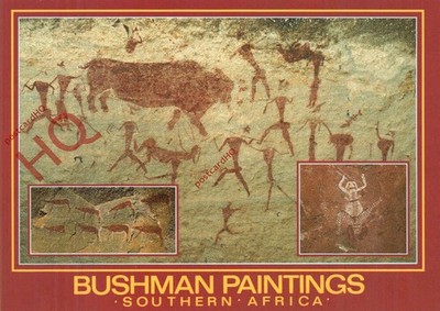 Ansichtskarte, Südliches Afrika, Buschmann Gemälde