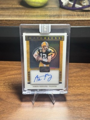 Aaron Rodgers Packers 1/1 Matchless White Box Auto 🔥 Panini One #182