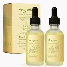 Veganic Hair Growth Oil Natural Hair Oil for Men & Women 2pcs