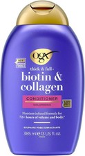 OGX Biotin & Collagen Hair Conditioner 385 ml - Volumising & Sulfate Free - UK 14.21 per litre