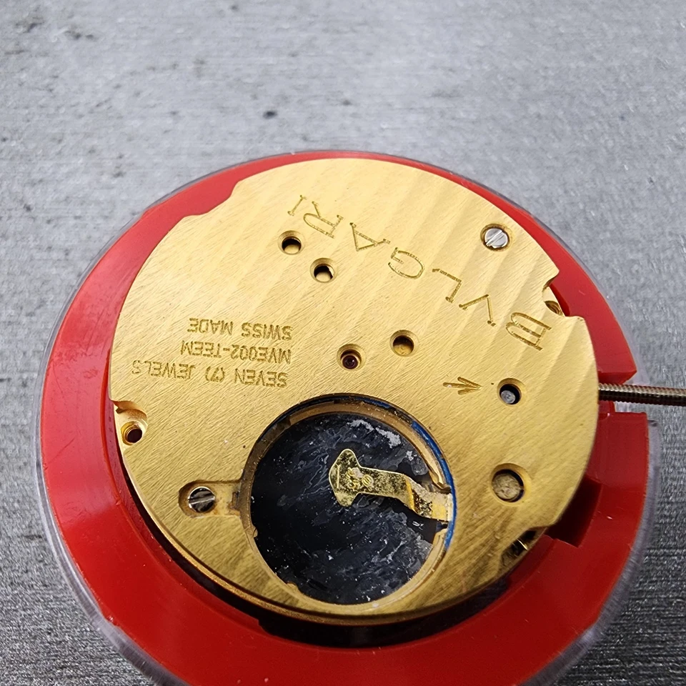 Movimiento Bvlgari Solo Tempo ST35S cal. Rueda de fecha negra MVE002-TEE 7 joyas PARTE Foto 3 de 3