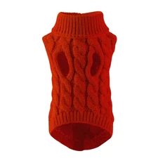 Premium Pet Sweater Cozy Cable Knit Small Dog Soft Comfortable Warm Jumper
