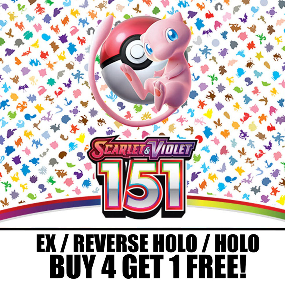Pokémon Scarlet & Violet 151 - Pick Your Card –Reverse Holo/Holo/EX NM TCG