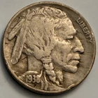 1938-D Buffalo Nickel Denver Mint Final Year of Series Indian Head 5 Cent BN2020