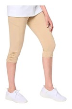 Denim Co. Active Women's Duo Stretch Skimmer with Ruched Hem Sand