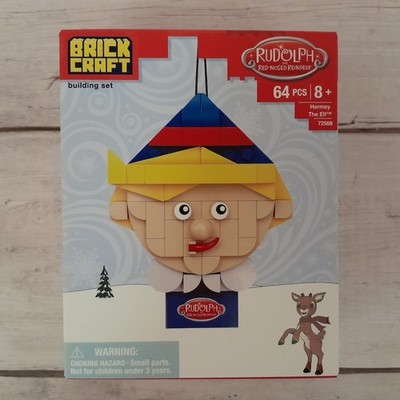 Rudolph The Red Nosed Reindeer Hermey Brick Craft Building Set