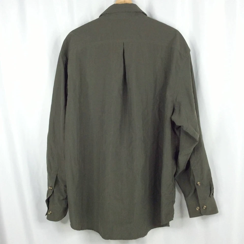 Camisa Ducks Unlimited SafTbak Para Hombres Talla XL Bolsillo de Carga Aves Pájaro Caza Verde Foto 2 de 4