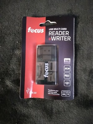 Focus USB 2.0 Multi Card Reader + Writer PC/Mac - Brand New 