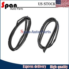 2 Pces Front Door Opening Weatherstrip Seal Rubber For Accord Sedan 1998-2002