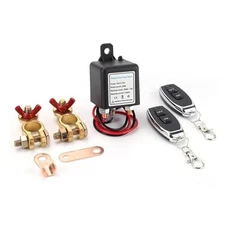 DC12V Remote Battery Disconnect Switch, Car Kill Switch Anti Theft Prevent 
