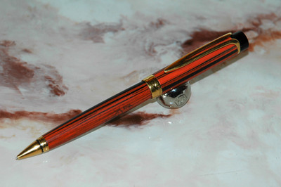 Kugelschreiber Tür Bergbau Waterman Link Wie Neu Ebonite Orange Und Schwarz E402