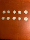 10 Silver Barber Quarters 1893 - 1916