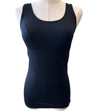 New YUMMIE Women's Black Reversible Neckline Tummie Tank Shapewear Size L/XL