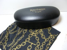 JUICY COUTURE Sunglasses Hard Case Black Label  Gold Clam Shell Eyeglasses