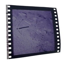 Original 1972 Apollo 16 "Magazine E" Lunar Surface 70mm Hasselblad Film Cell #4