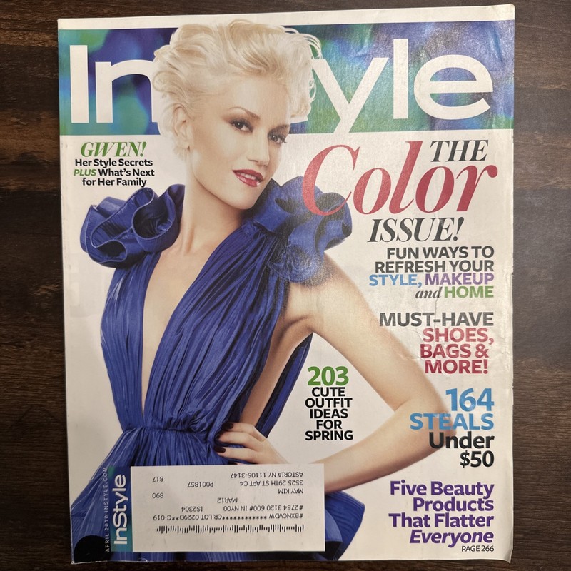 InStyle Magazine Gwen Stefani April 2010