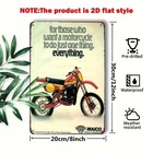 [JIT]Decorative Tin Metal Signs Home Décor Plaque Vintage Maico Motorcycle Adver