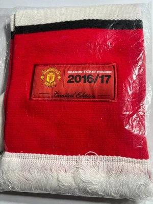 MANCHESTER UNITED Man United Fußball Schal Saisonkartenhalter 2016/17 Limited Edition - Neu