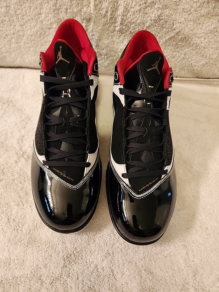 Nike Air Jordan 2009 HOF Negro/Blanco/Rojo NUEVO en Caja Talla 12 Foto 2 de 4