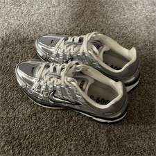Nike P-6000 Silver Gray White Black Low Top M...