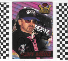GEOFF BODINE AUTOGRAPHED  NASCAR DRIVERR  RACING TRADING CARD SIGNED