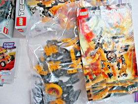 4 boxes of LEGO Technic pieces & instructions #'s 8238, 8222,8241 & 8523 Lot