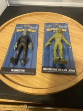 BendyFigs The Noble Universal Monsters Creature Black Lagoon & Frankenstein 6 In