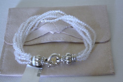 Lagos Sterlingsilber Perlen Quarz Kristall Armband Neu mit Etikett