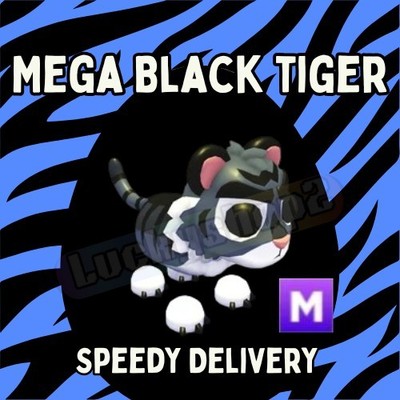Mega Neon Black Tiger - Adopt Your Pet From Me Today! Endangered EVENT 