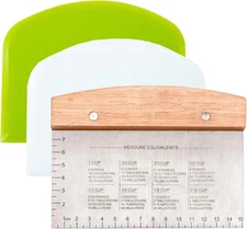 Dough Cutter and Scraper - Versatile Kitchen Utensil for Bread, Pizza