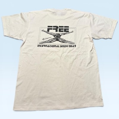 Vintage Ronnie Coleman Free International Body Gear Shirt L White Jerzees TShirt