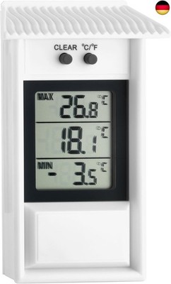 TFA Dostmann Digitales Maxima-Minima-Thermometer, wetterfest, für innen oder 