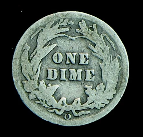 1909-O Barber Silver Dime (T209)