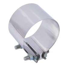 4 Stainless Steel Exhaust Clamp, Butt Lap Joint, Muffler Band Sleeve, 1 PC