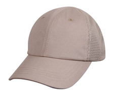 MESH BACK TACTICAL HAT CAP IN KHAKI