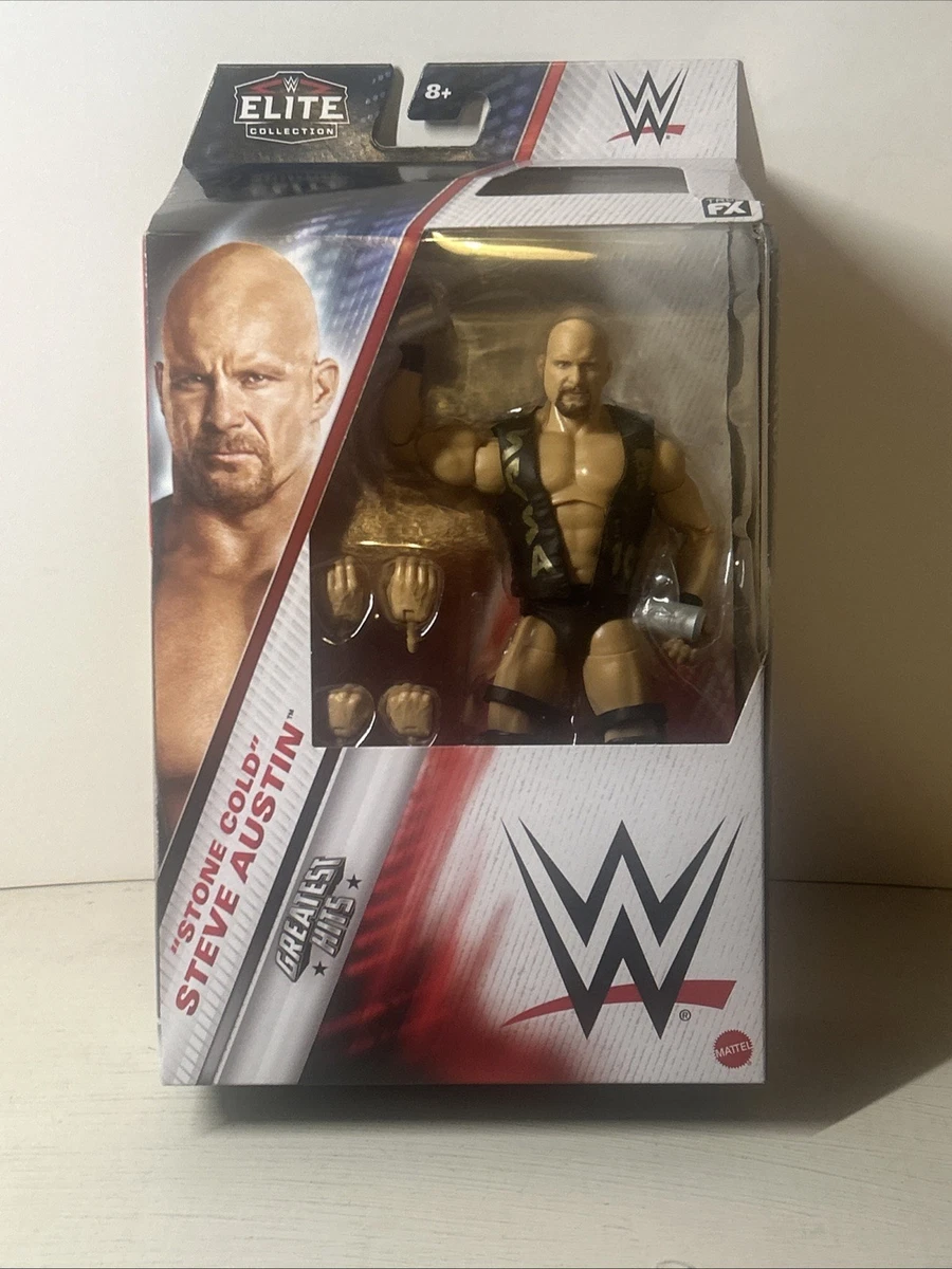 Mattel WWE Elite Collection Top Picks – Action Figure Stone Cold Steve Austin 6 Pollici Con 25 Punti Di Articolazione