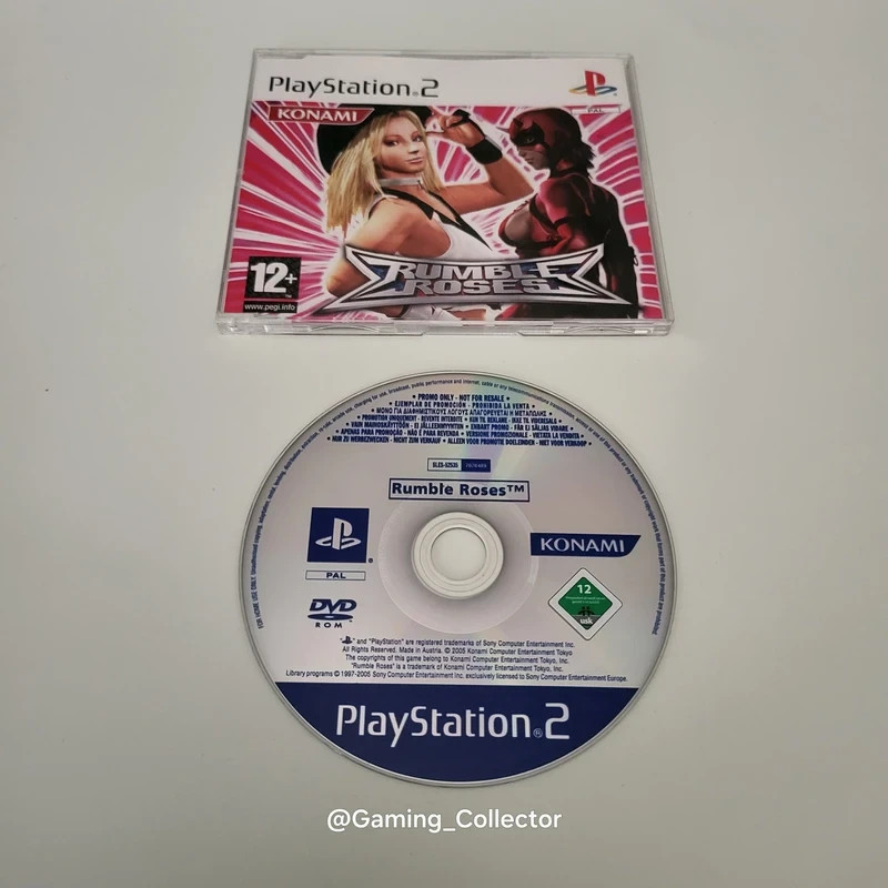 Rumble Roses : Jeu Promo Press kit avec jaquette pour Ps2 - Not for Sale