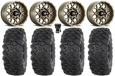 ITP Hurricane 15" Wheels Bronze 33" Roctane T4 Tires Kawasaki Teryx Mule