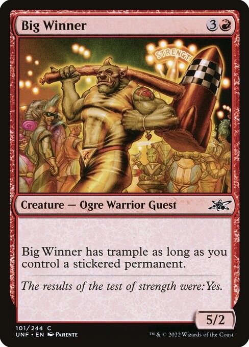 Big Winner Foil Unfinity 101 NM MTG