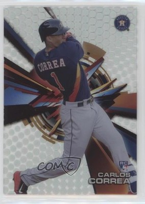 2015 Topps High Tek Dots Pattern 2 Spiral/Dots Carlos Correa Rookie RC uk2