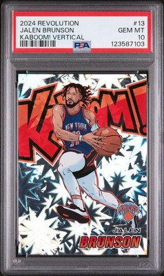 2024-25 Panini Revolution KABOOM! #13 Jalen Brunson Knicks SSP